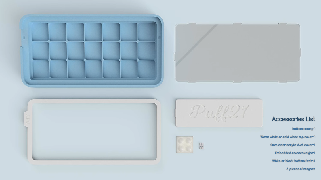 Puff21 3D-Printed Keycaps Organiser