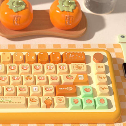 Poppy Orange Dye-Sub PBT Keycaps | 158 keys | MDA Profile | ANSI | ISO | Keycaps only