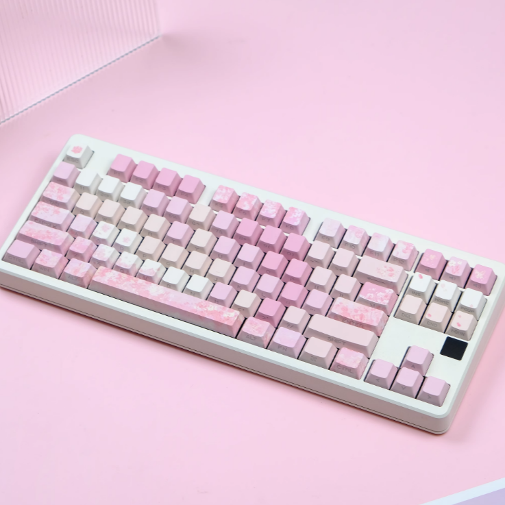 Sakura Side-Engraved Keycap Sets