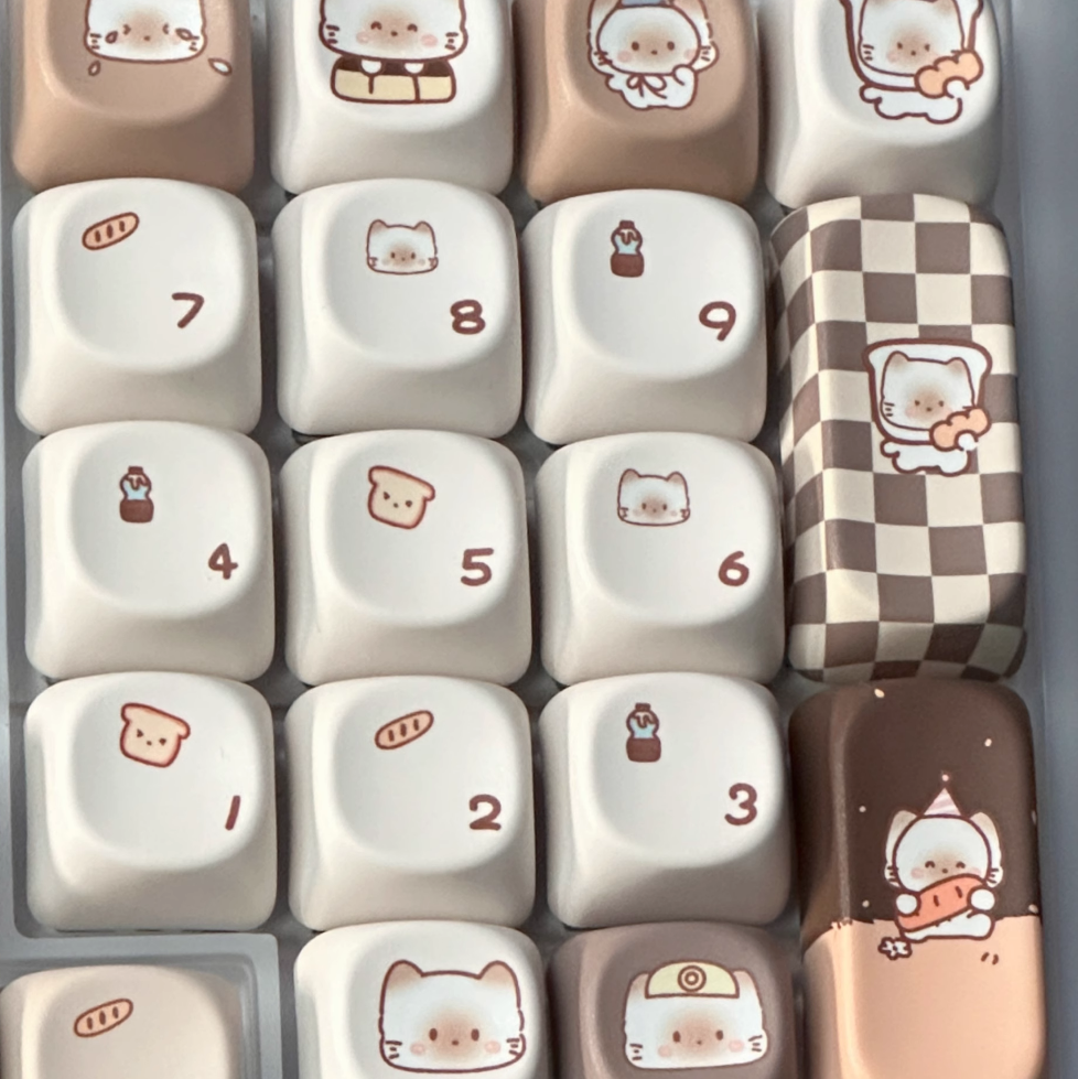 Siamese Kitty Bakery Keycap Set