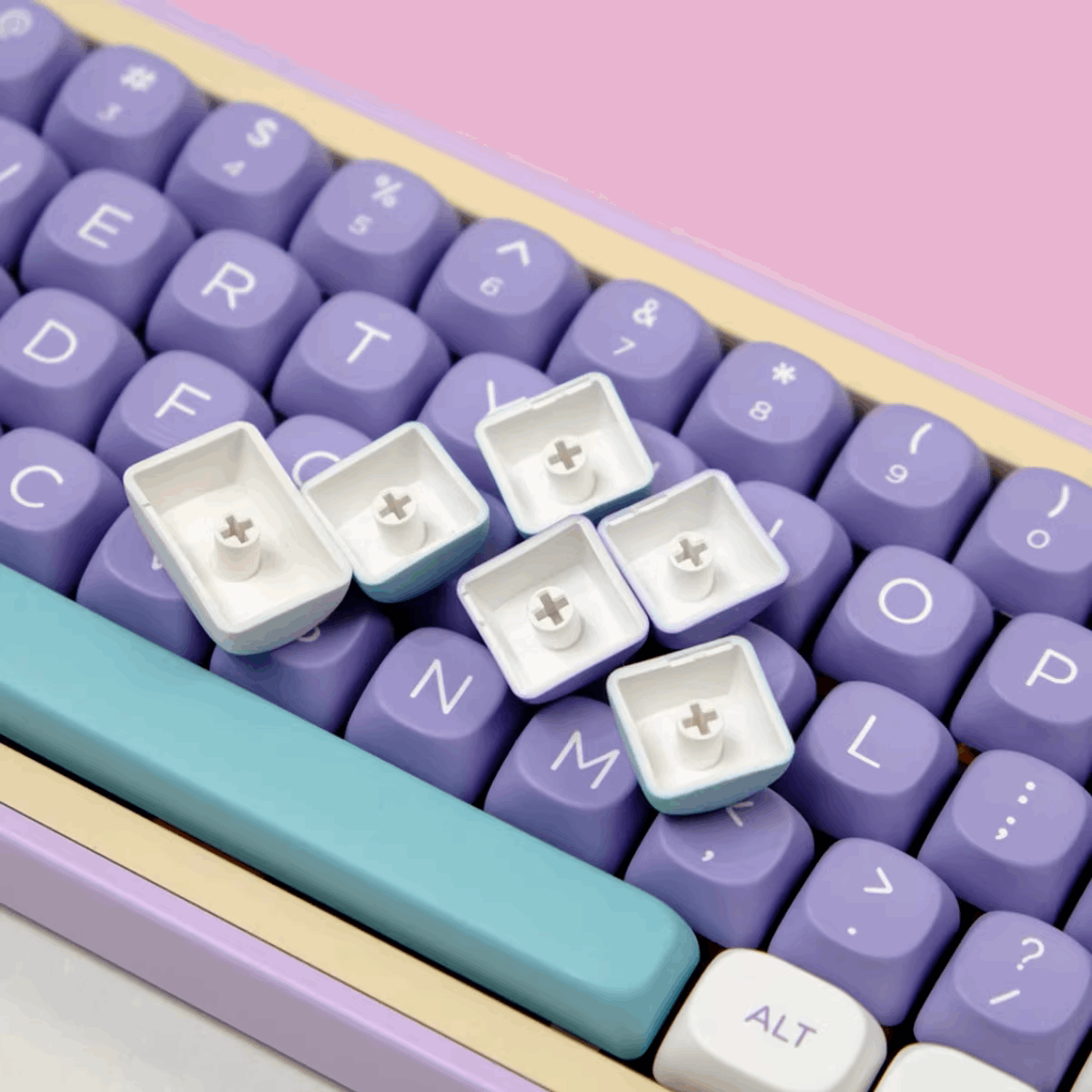 KBCaps Mulan Dye-Sub PBT Keycaps | 126 keys | MOA Profile | ANSI | Keycaps only