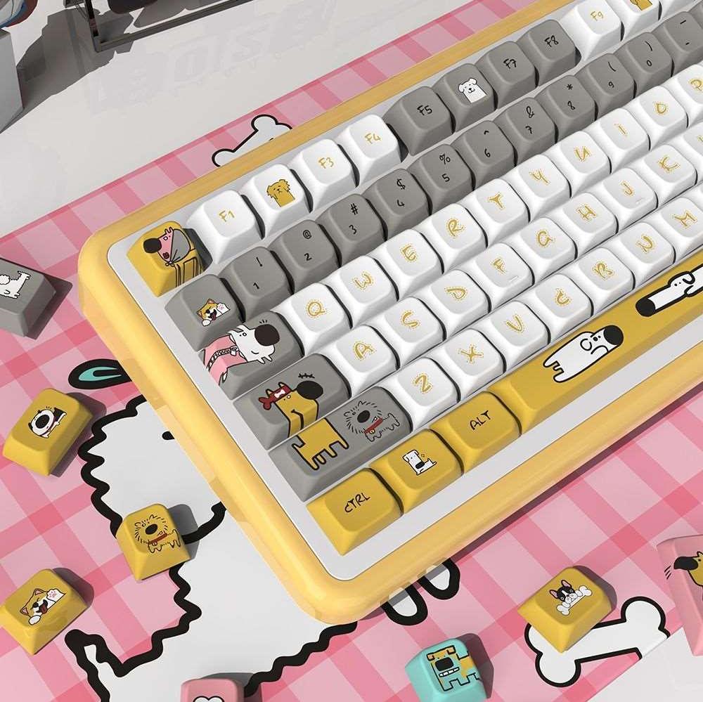 Noodle Pooch Dye-Sub PBT Keycaps | 158 keys | MDA Profile | ANSI | ISO | Keycaps only