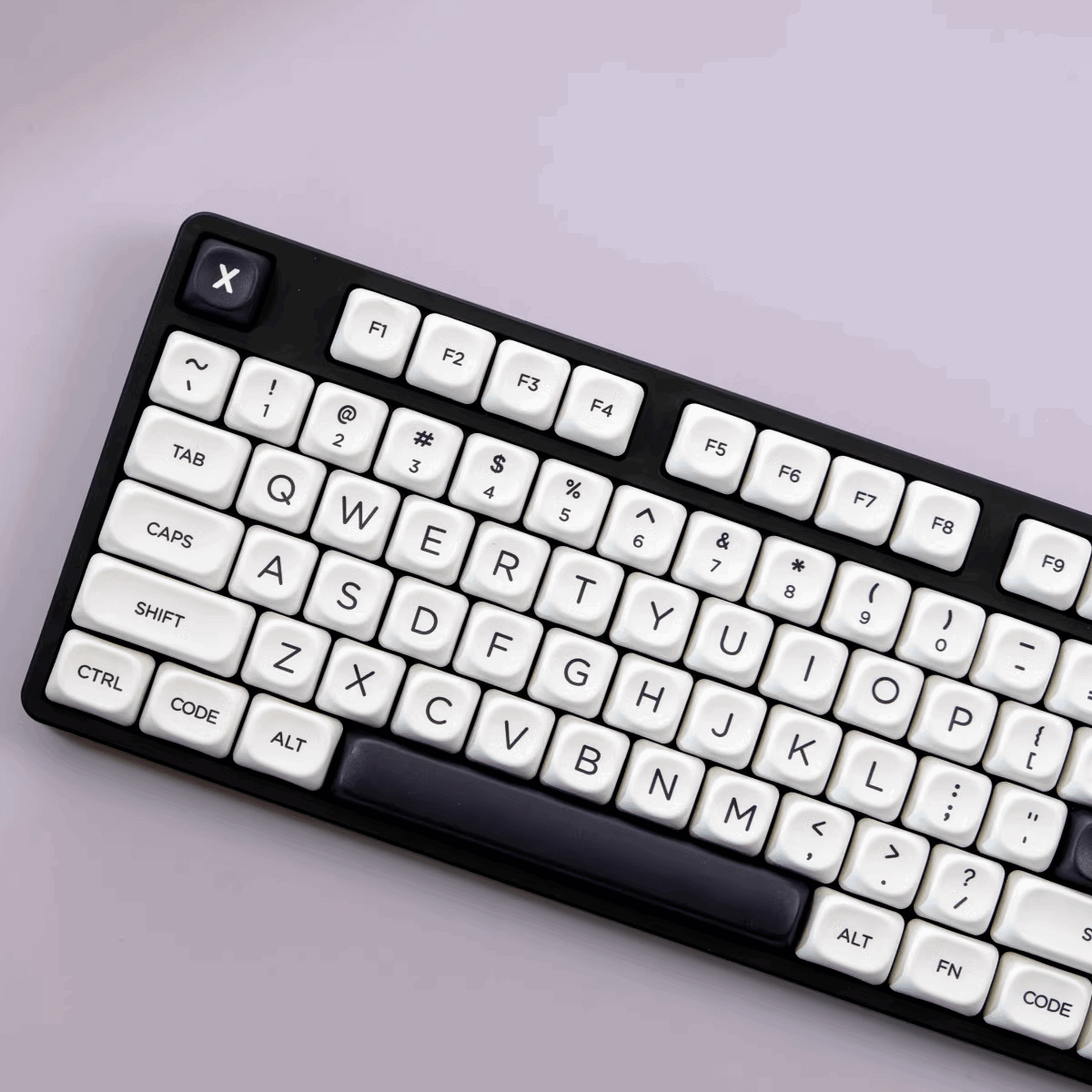 KBCaps Minimalist White Dye-Sub PBT Keycaps | 126 keys | MOA Profile | ANSI | Keycaps only