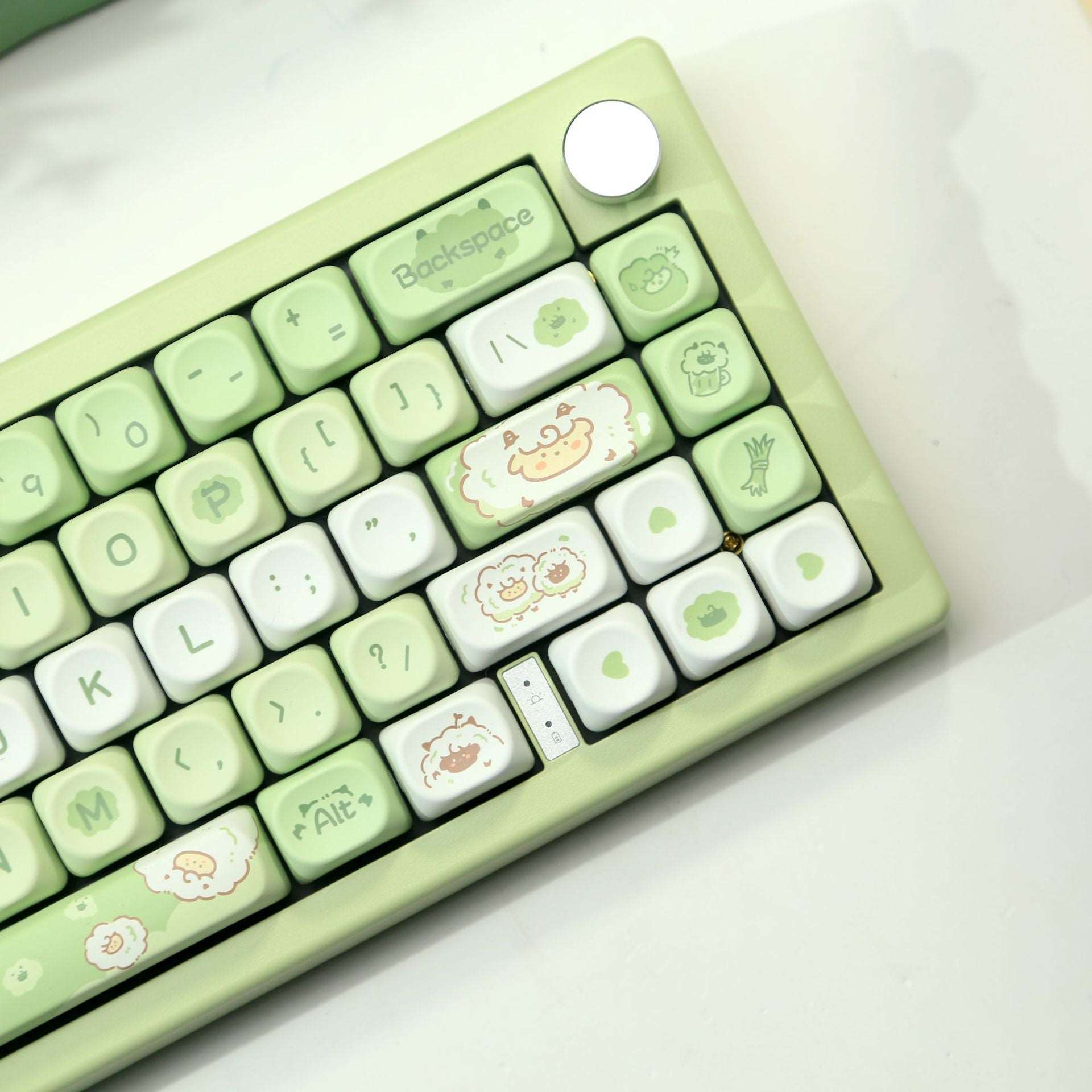 Puffy Sheep Dye-Sub PBT Keycaps | 132 keys | MOA Profile | ANSI | Keycaps only