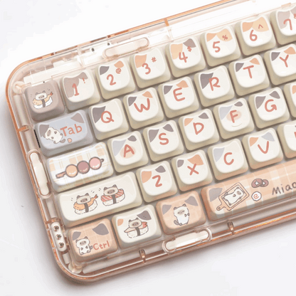 Sushi Siamese Cat Keycap Set