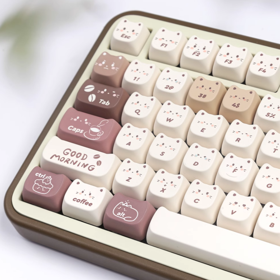 Kitty Cafe Keycap Set