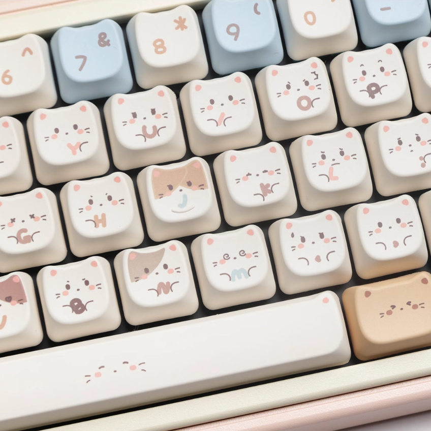 Sea Salt Cat Keycap Set