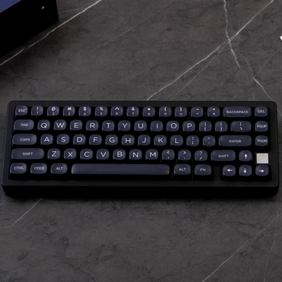 KBCaps Minimalist Black Dye-Sub PBT Keycaps | 126 keys | MOA Profile | ANSI | Keycaps only