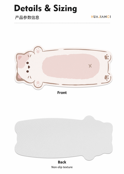 Odd Shape Lying Cat Desk Mats