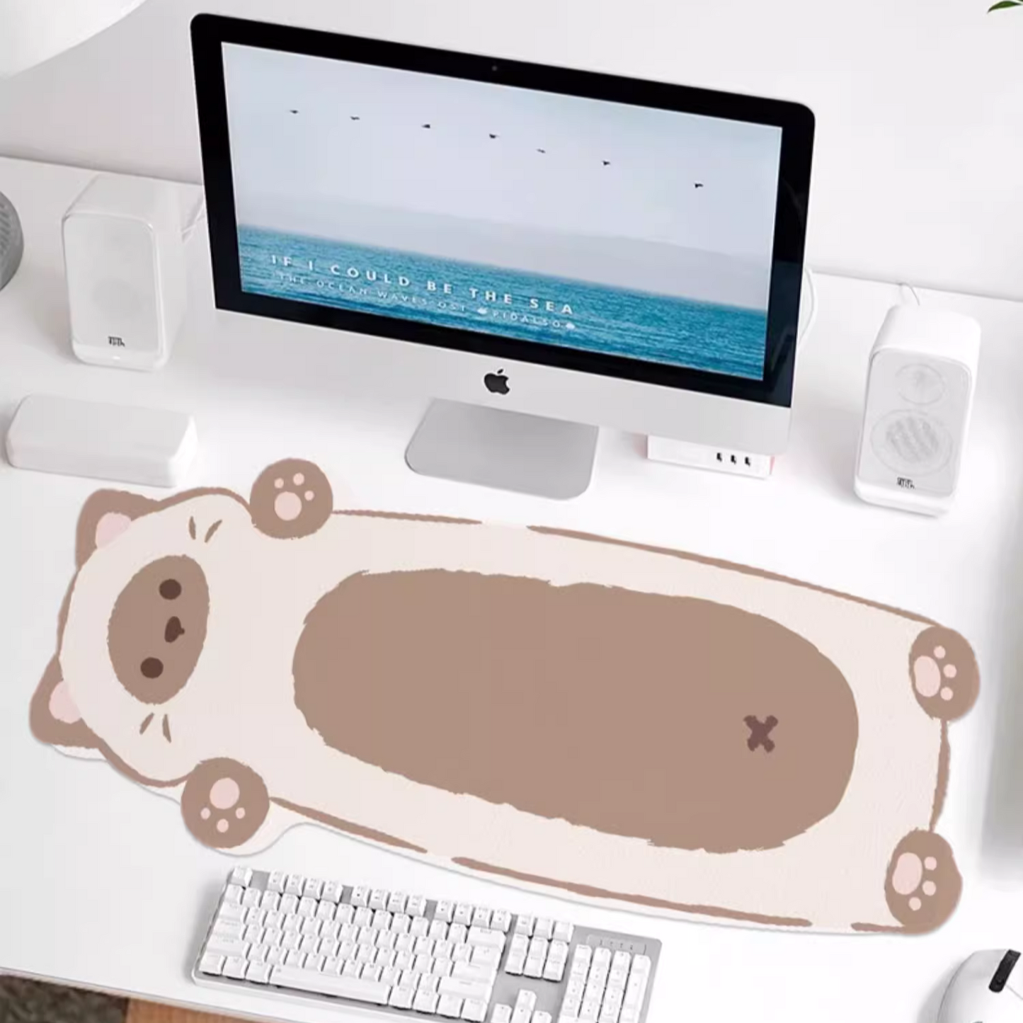 Odd Shape Lying Cat Desk Mats