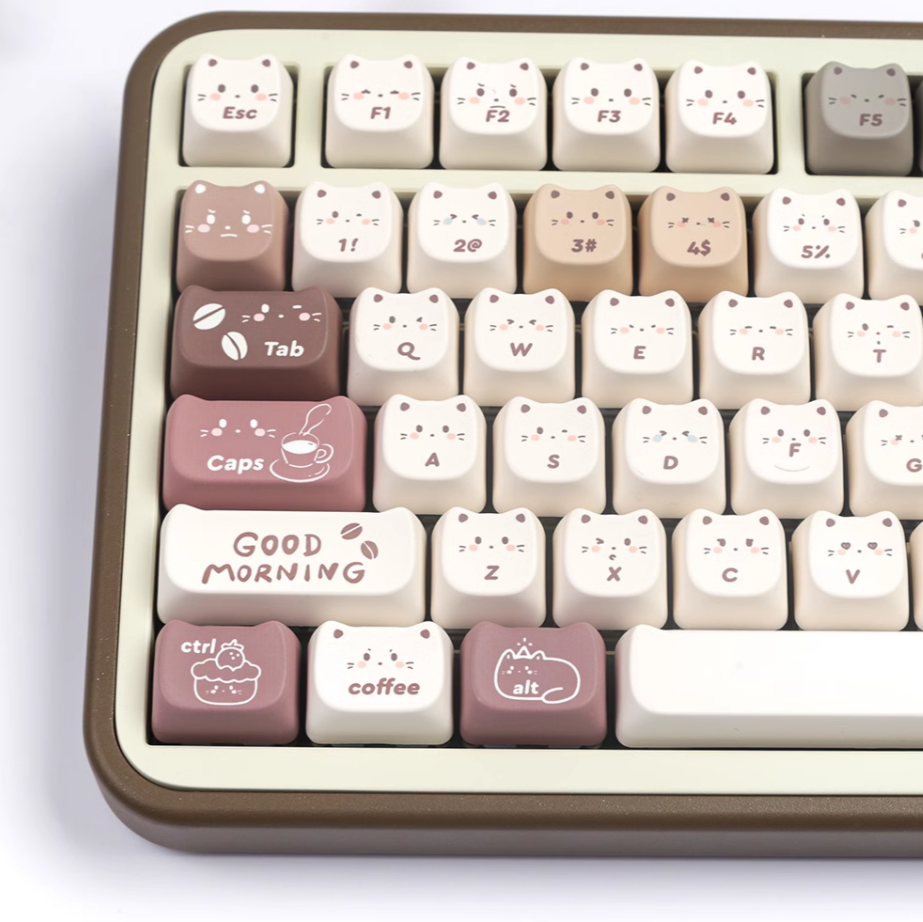 Kitty Cafe Keycap Set