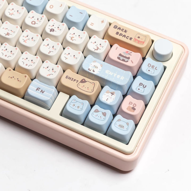 Sea Salt Cat Keycap Set