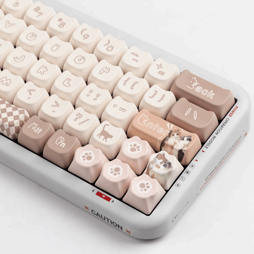 Snuggle Kitties Keycap Set