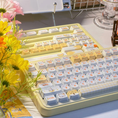 Banana Cat Keycap Set