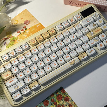Banana Cat Keycap Set