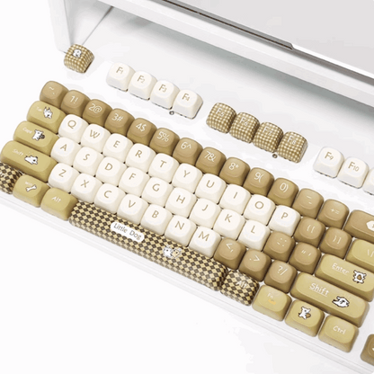 Checkered Pup Keycap Set
