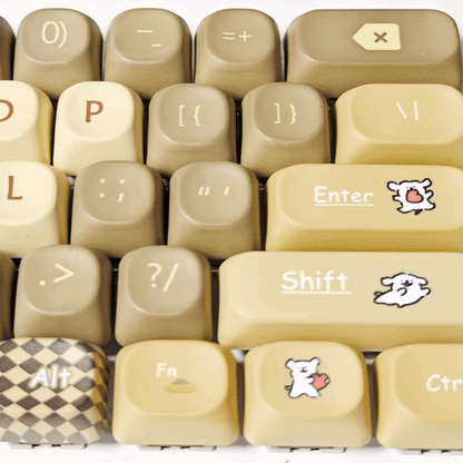 Checkered Pup Keycap Set