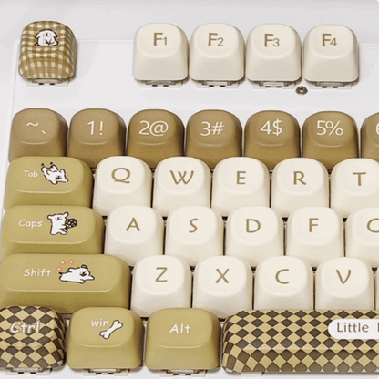 Checkered Pup Keycap Set