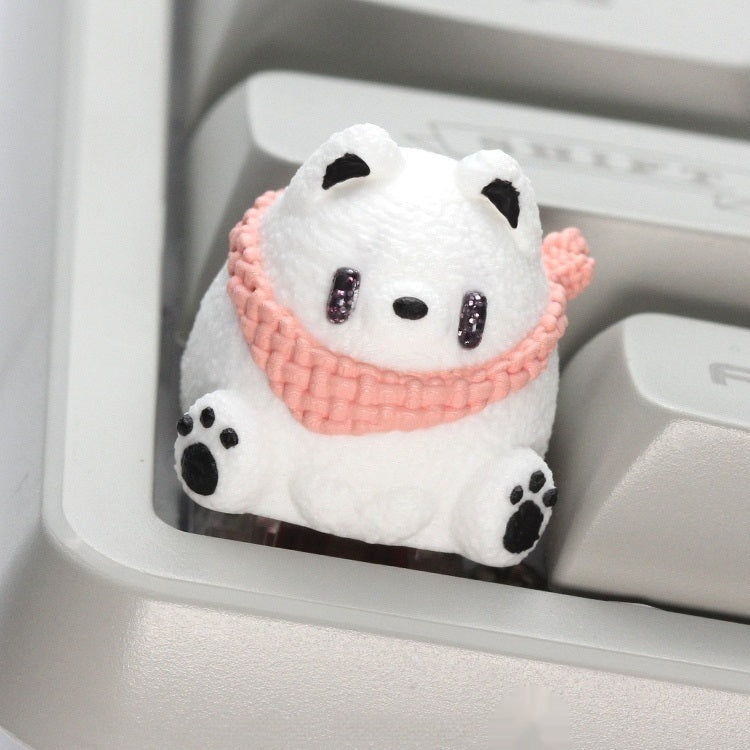 Puppy with Scarf Artisan Keycap