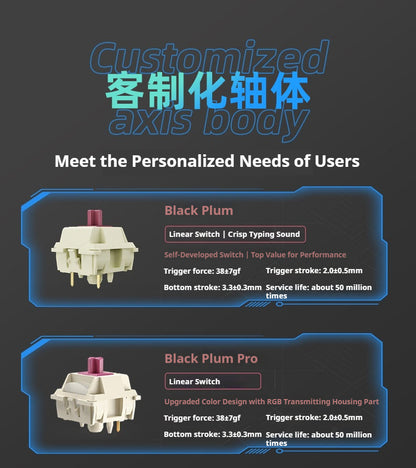 XinMeng M75 Tri-Mode Wireless Mechanical Keyboard