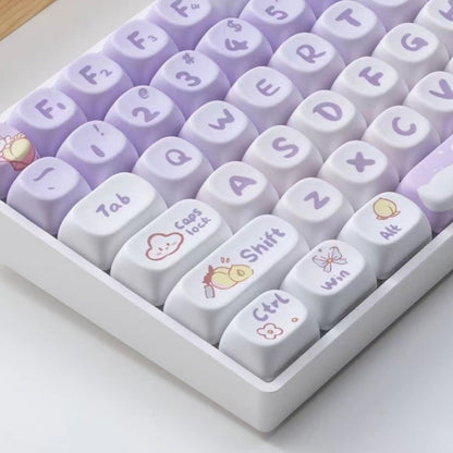 Purple Bunny Keycap Set