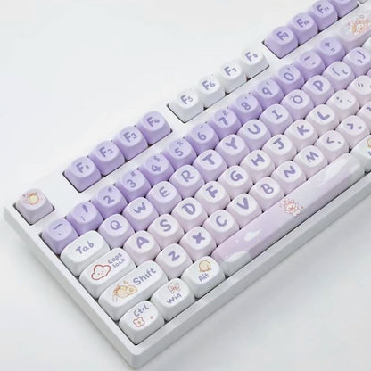 Purple Bunny Keycap Set