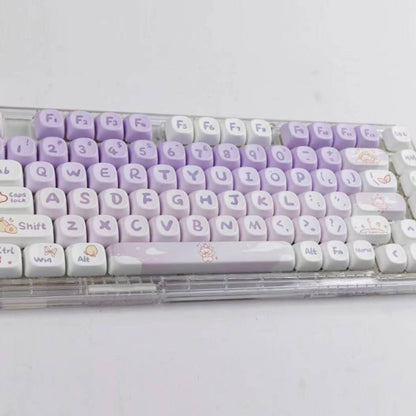 Purple Bunny Keycap Set
