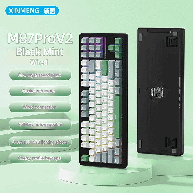 XinMeng M87ProV2 Tri-Mode Wireless | Wired Mechanical Keyboard