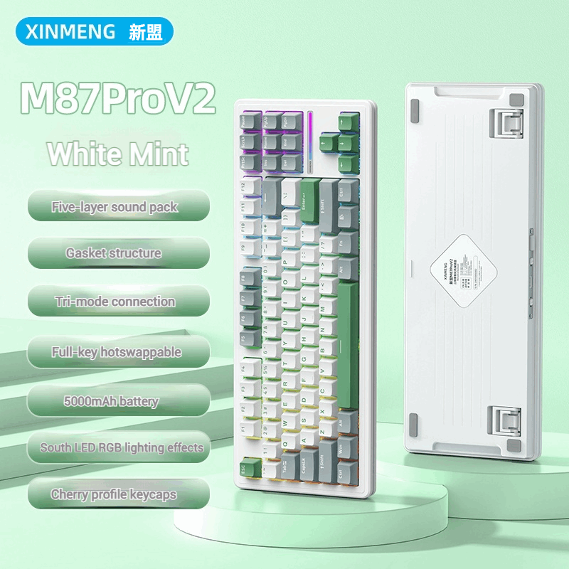 XinMeng M87ProV2 Tri-Mode Wireless | Wired Mechanical Keyboard