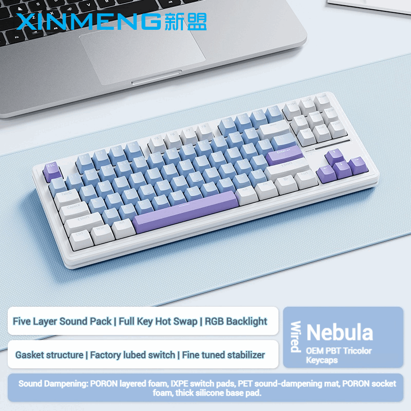 XinMeng M87ProV2 Tri-Mode Wireless | Wired Mechanical Keyboard