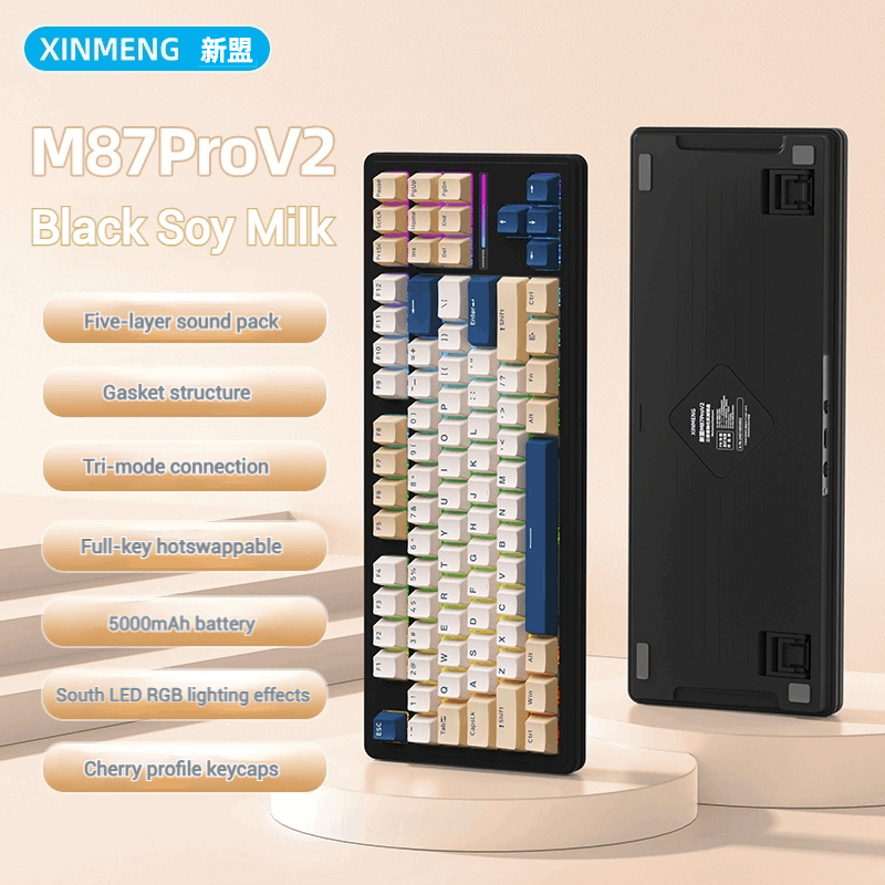 XinMeng M87ProV2 Tri-Mode Wireless | Wired Mechanical Keyboard