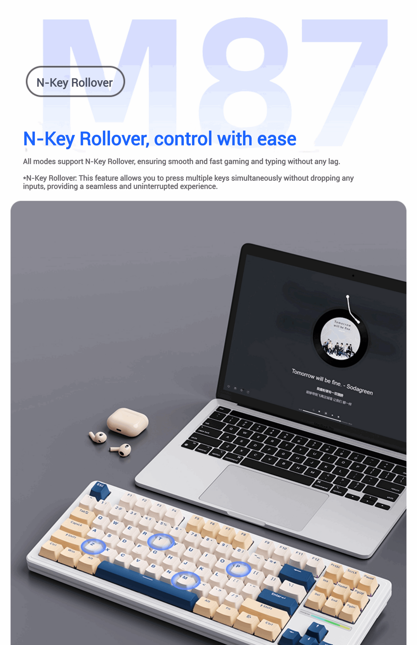XinMeng M87ProV2 Tri-Mode Wireless | Wired Mechanical Keyboard