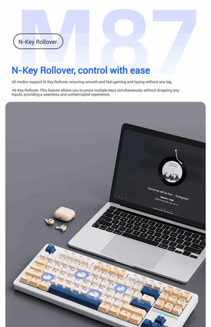 XinMeng M87ProV2 Tri-Mode Wireless | Wired Mechanical Keyboard