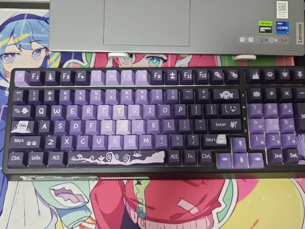 Purple Phantom Keycap Set