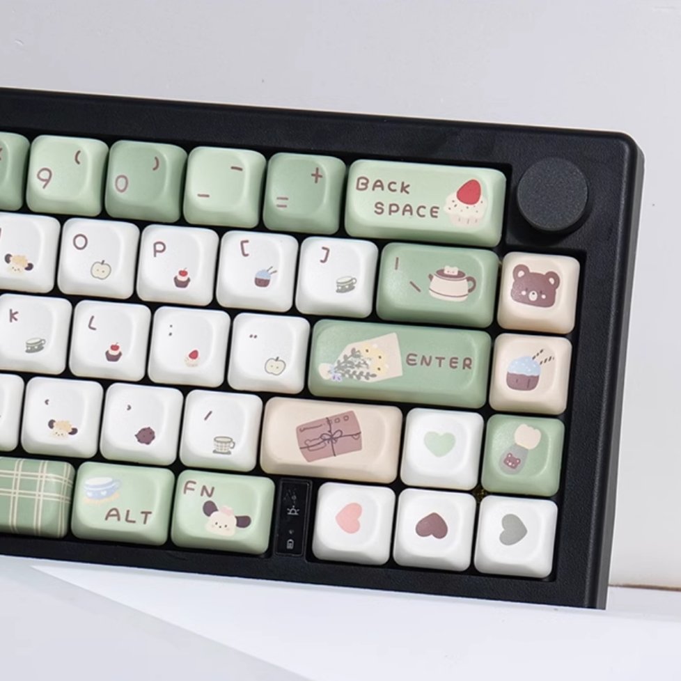 Afternoon Tea Keycap Set - MDA Profile Keycaps - TzunaBee