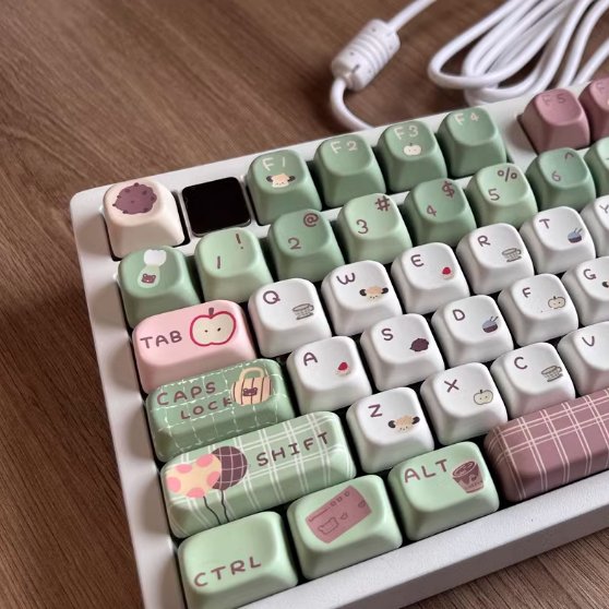 Afternoon Tea Keycap Set - MDA Profile Keycaps - TzunaBee