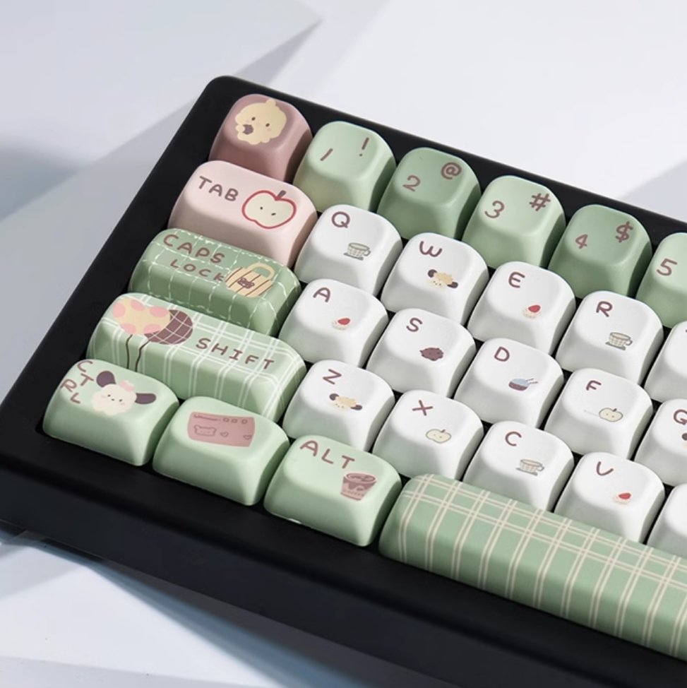 Afternoon Tea Keycap Set - MDA Profile Keycaps - TzunaBee