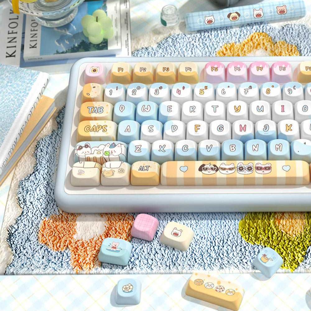 At the Beach Keycap Set - MCA Profile Keycaps - TzunaBee