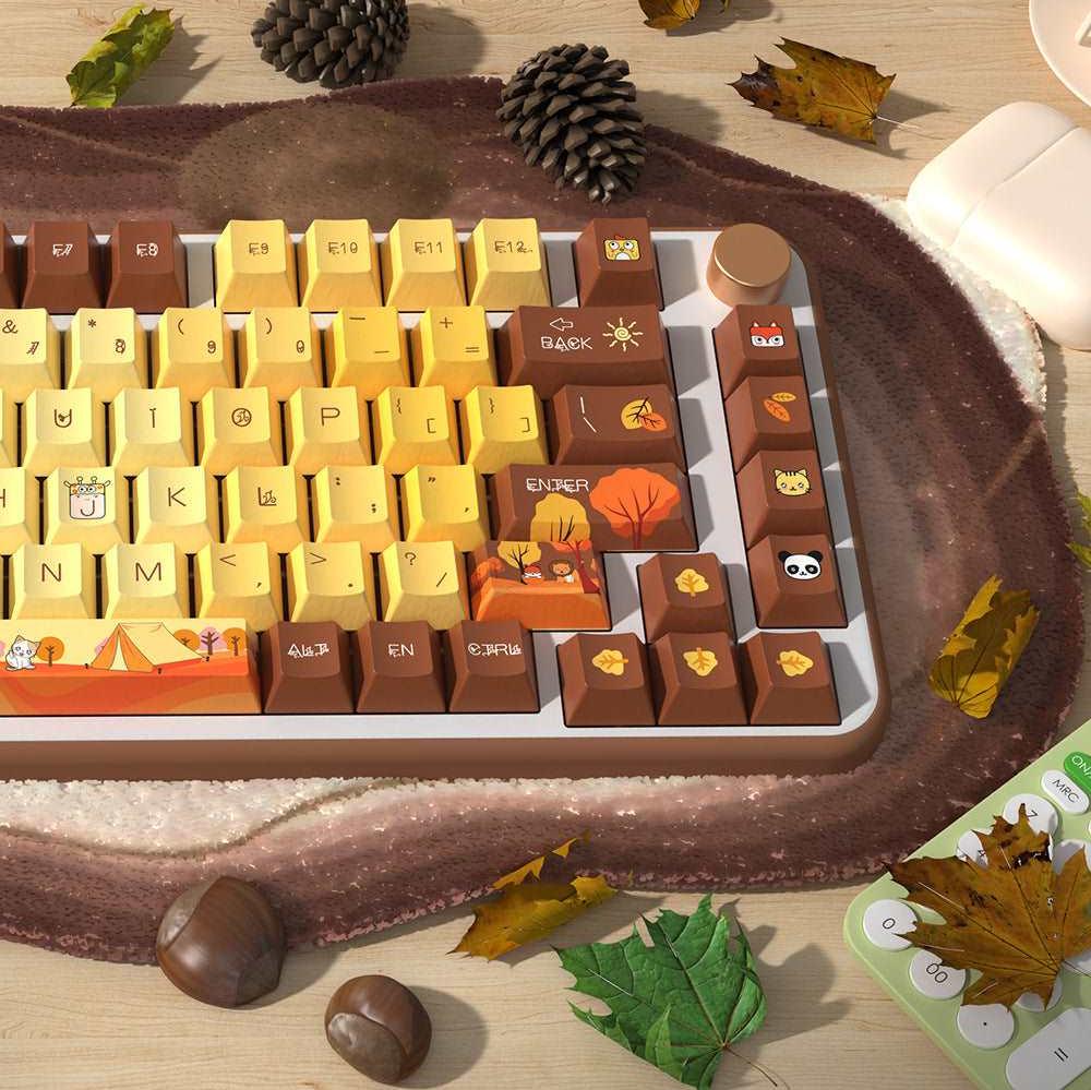 Autumn Theme Keycap Set - Cherry Profile Keycaps - TzunaBee