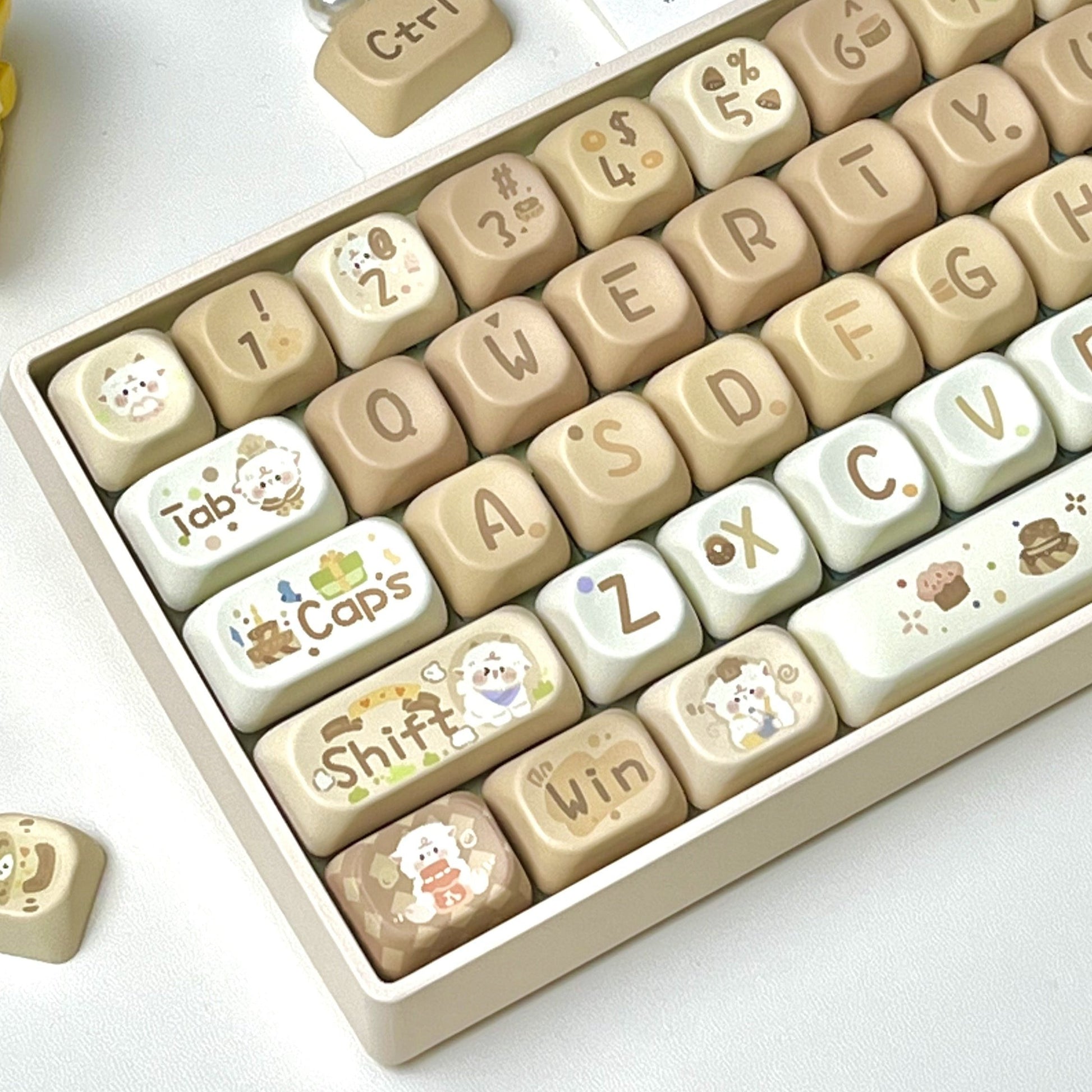 baker sheep brown moa profile keycap set