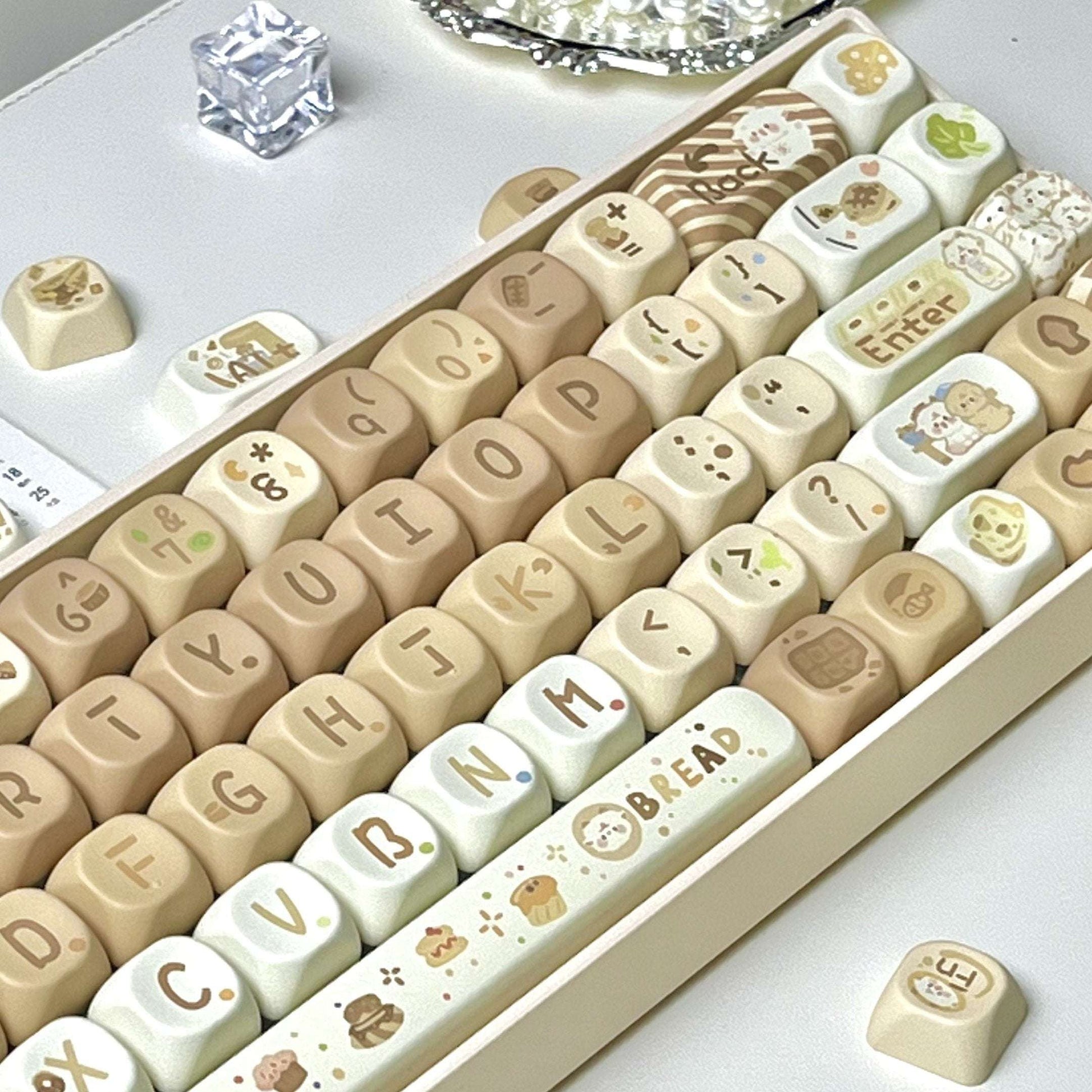 baker sheep brown moa profile keycap set