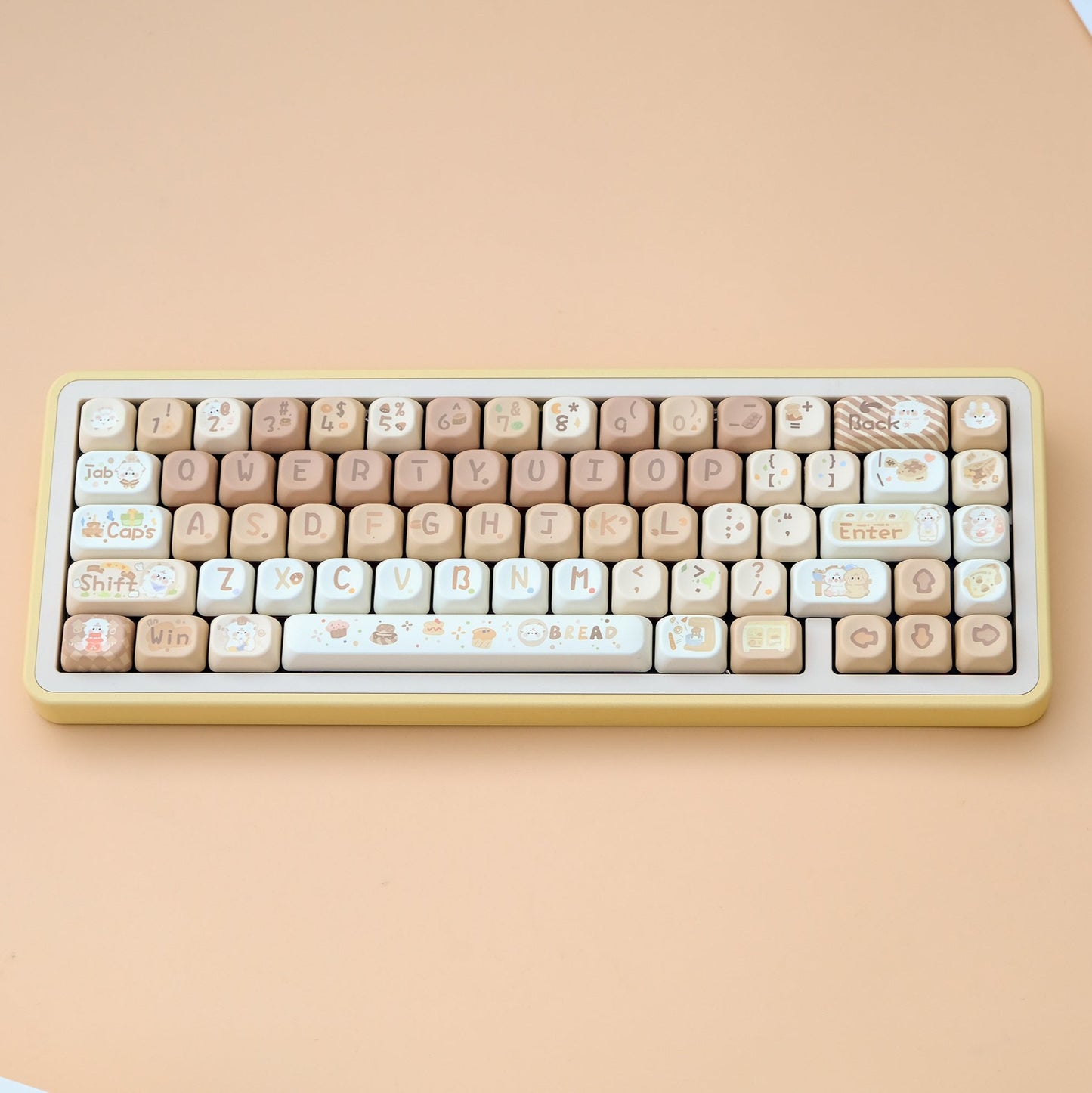 baker sheep cute brown animal moa profile keycap set