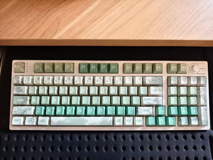 Bamboo Serenity Keycap Set - Cherry Profile Keycaps - TzunaBee