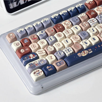Barista Pup Keycap Set - MOA Profile Keycaps - TzunaBee