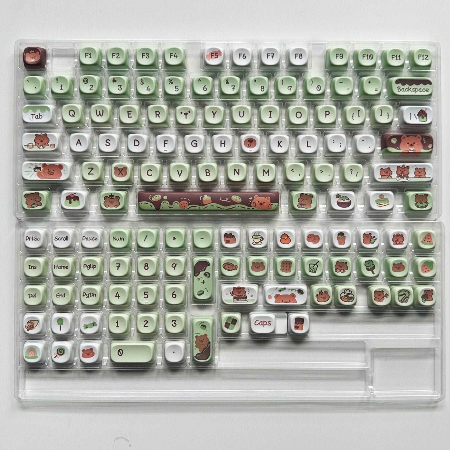 Beary Sweetscape Keycap Set - MOA Profile Keycaps - TzunaBee