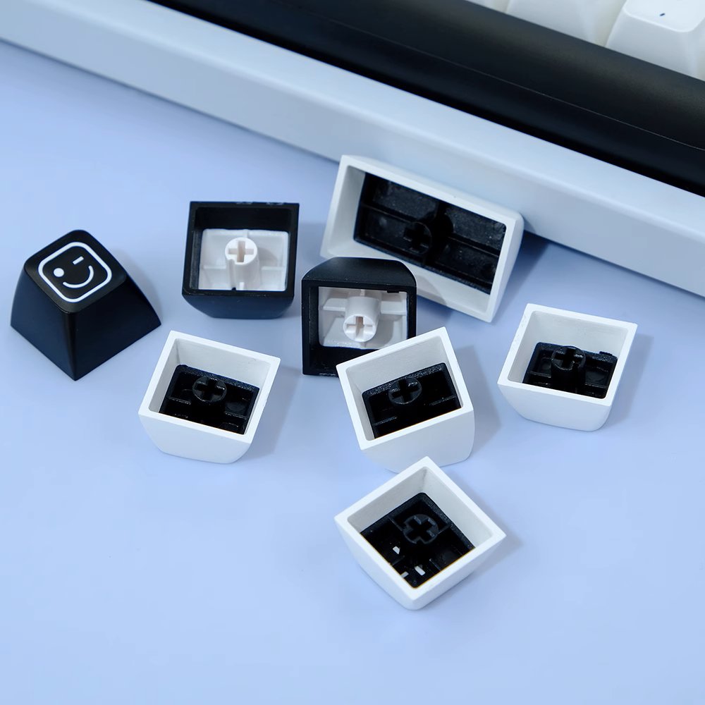 BOW Minimalist Keycap Set - SA Profile Keycaps - TzunaBee