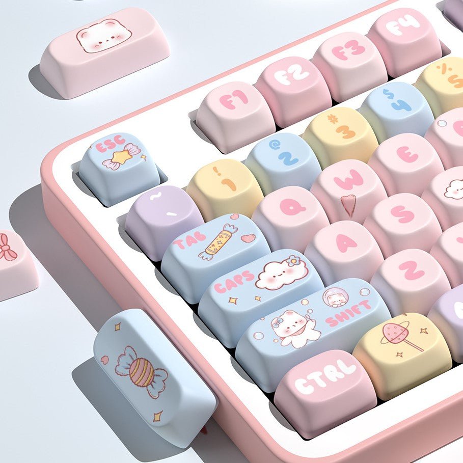 Candy Bear Keycap Set - MOA Profile Keycaps - TzunaBee