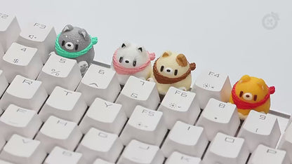 Puppy with Scarf Artisan Keycap