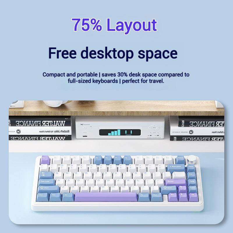 xinmeng m75 tri-mode wireless mechanical keyboard
