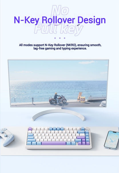 xinmeng m75 tri-mode wireless mechanical keyboard